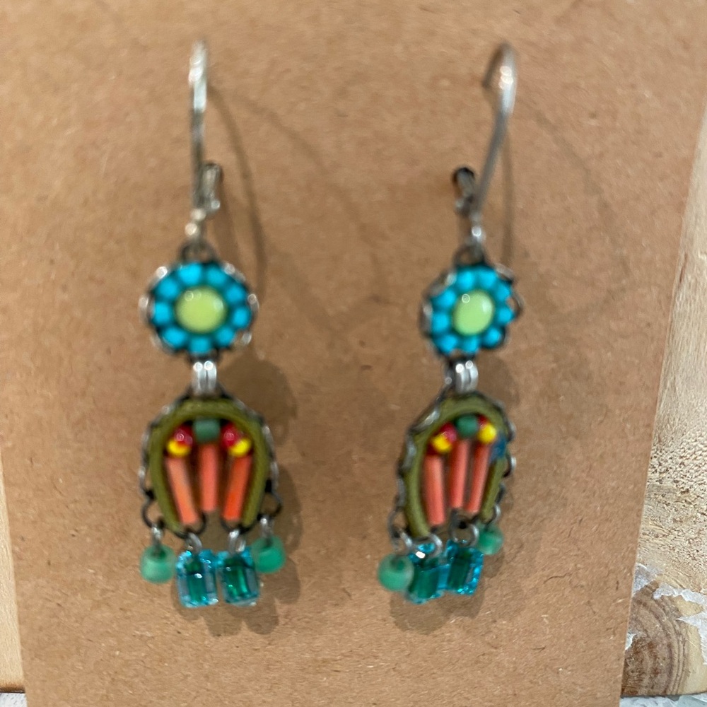 Ayalabar Colorful Beaded Dangle Earrings